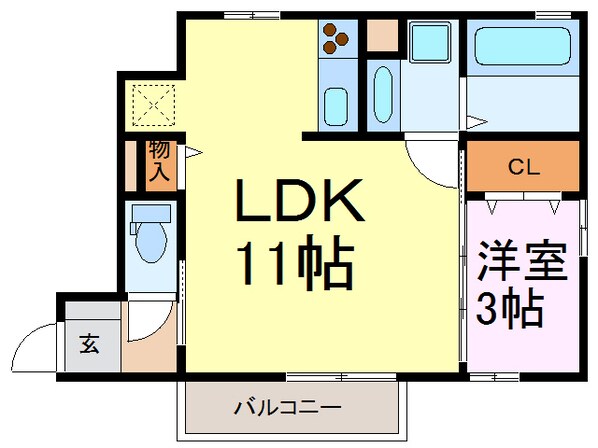 シャトルハイツの物件間取画像